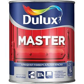Краска глянцевая Dulux Master 90 универсальная BC (0,9л)